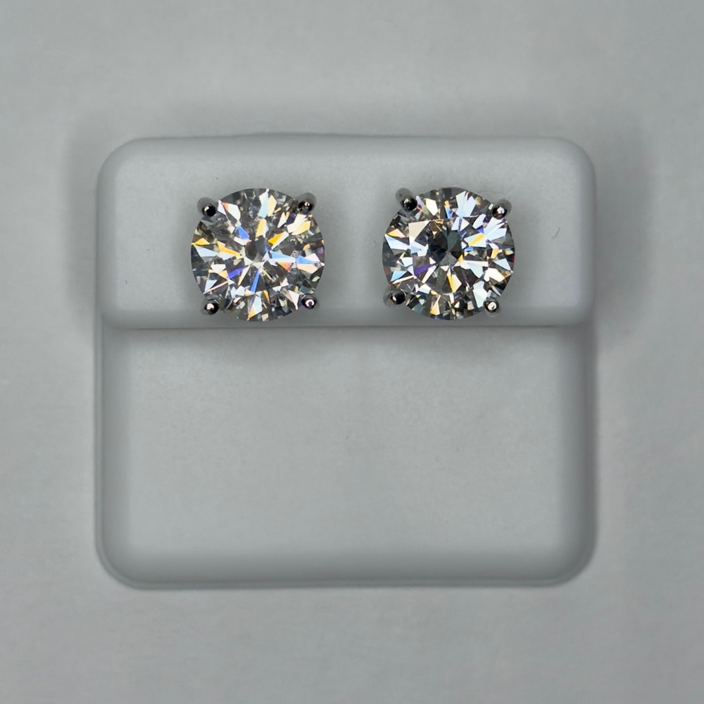 .925 Silver Moissanite Earrings, MEN&WOMAN